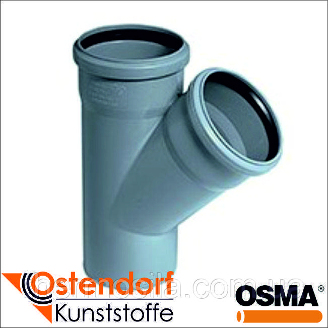 Трійник 45* d 50/50 (HTEA внутр), Ostendorf-OSMA