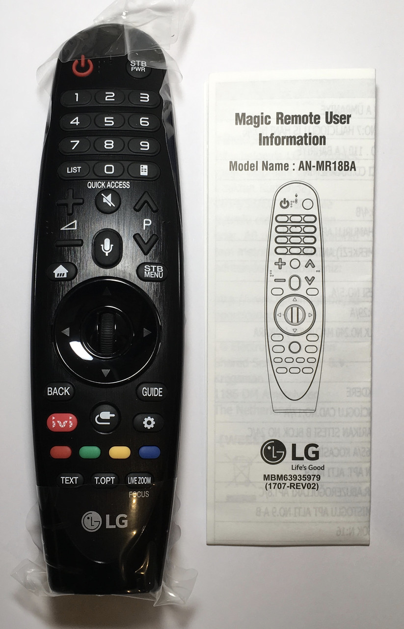 AN-MR18BA (AN-MR19BA) пульт Magic Remote для телевізорів LG серії LK SK UK 2018-2019