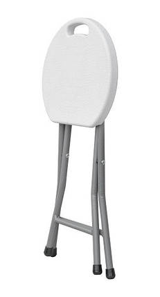 Стілець складаний круглий Time Eco ТЕ-1831, білий, фото 2