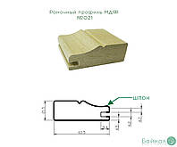 Рамковий профіль МДФ №021 шпонований 22 мм 2,8мх60 мм