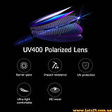 Поляризаційні окуляри антифари для водіїв нічні + денні антивідблиск аналог Polaroid, фото 4