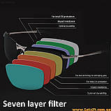 Поляризаційні окуляри антифари для водіїв нічні + денні антивідблиск аналог Polaroid, фото 5