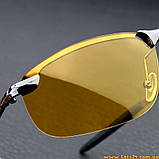 Поляризаційні окуляри антифари для водіїв нічні + денні антивідблиск аналог Polaroid, фото 7