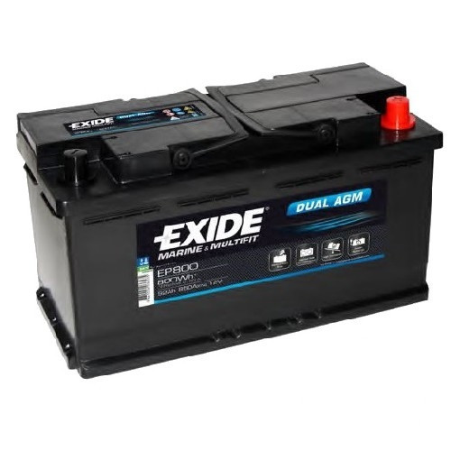 Акумулятор подвійного призначення Exide EP 800 (92А / ч)