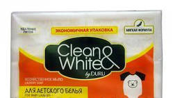 Мило DURU Clean&White держспоживстандарту україни. біле для дит. білизни 4*125г