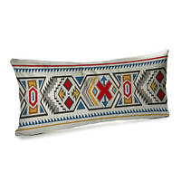 Подушка для дивана бархатная Орнамент 50x24 см (52BP_TFL002)