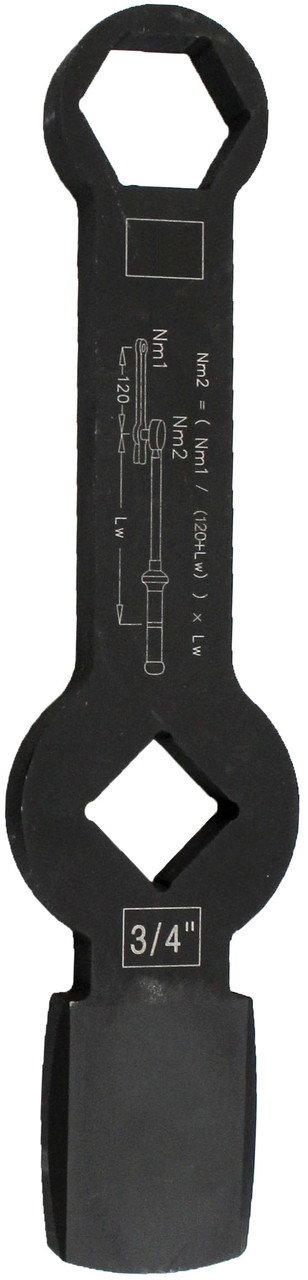 Ударний шестигранний ключ під 3/4" 18 мм. A1948-18 H.C.B.