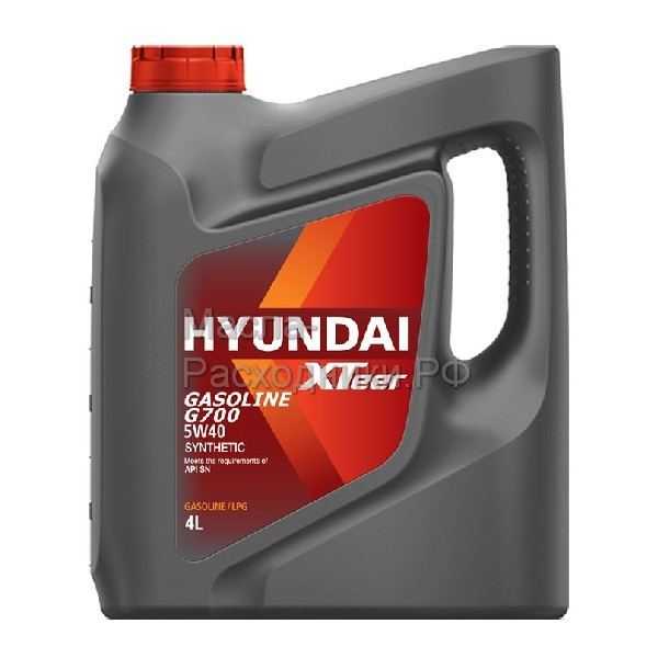 Олія ДВС 5W-40, 4 л, п/синт, бензо, G700, XTeer Hyundai