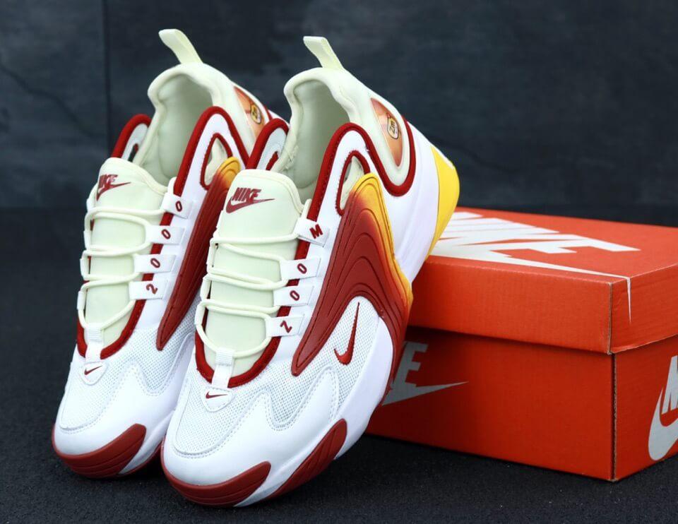 Чоловічі кросівки Nike Zoom 2K білі з червоним