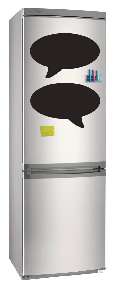 Меловая доска на холодильник для рисования мелом Bubble (набор) 28х40 - фото 1 - id-p85048391