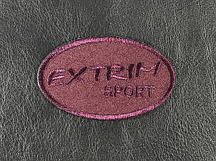 Нашивка Extrim sport колір бордовий 66x40 мм, фото 1