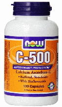 Вітамін С-500 Аскорбат Кальцію, Now Foods, Vitamin C-500, Calcium Ascorbate 100 caps