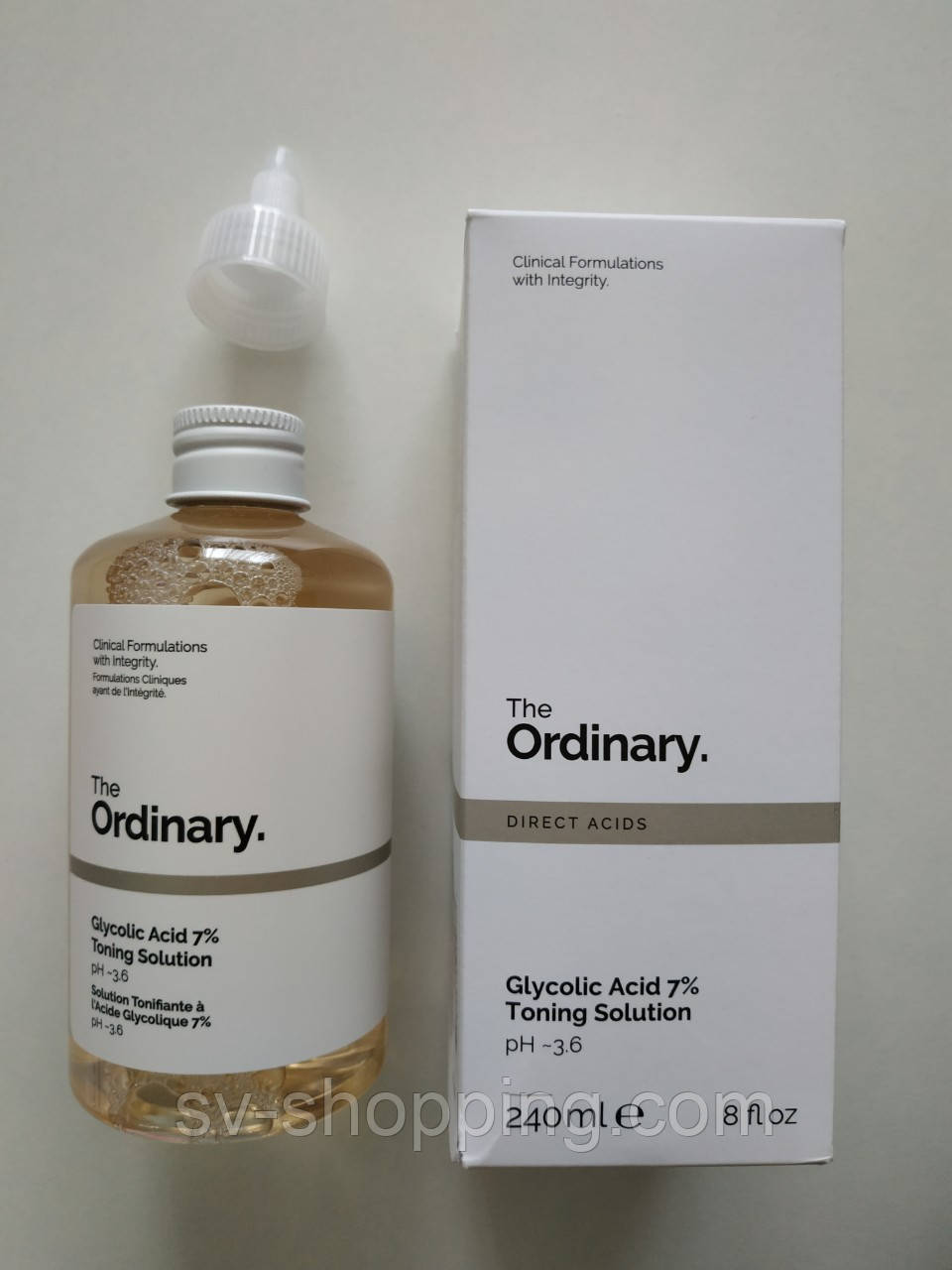 Тонік гліколевий відлущуючий для обличчя The Ordinary Glycolic acid 7 toning solution