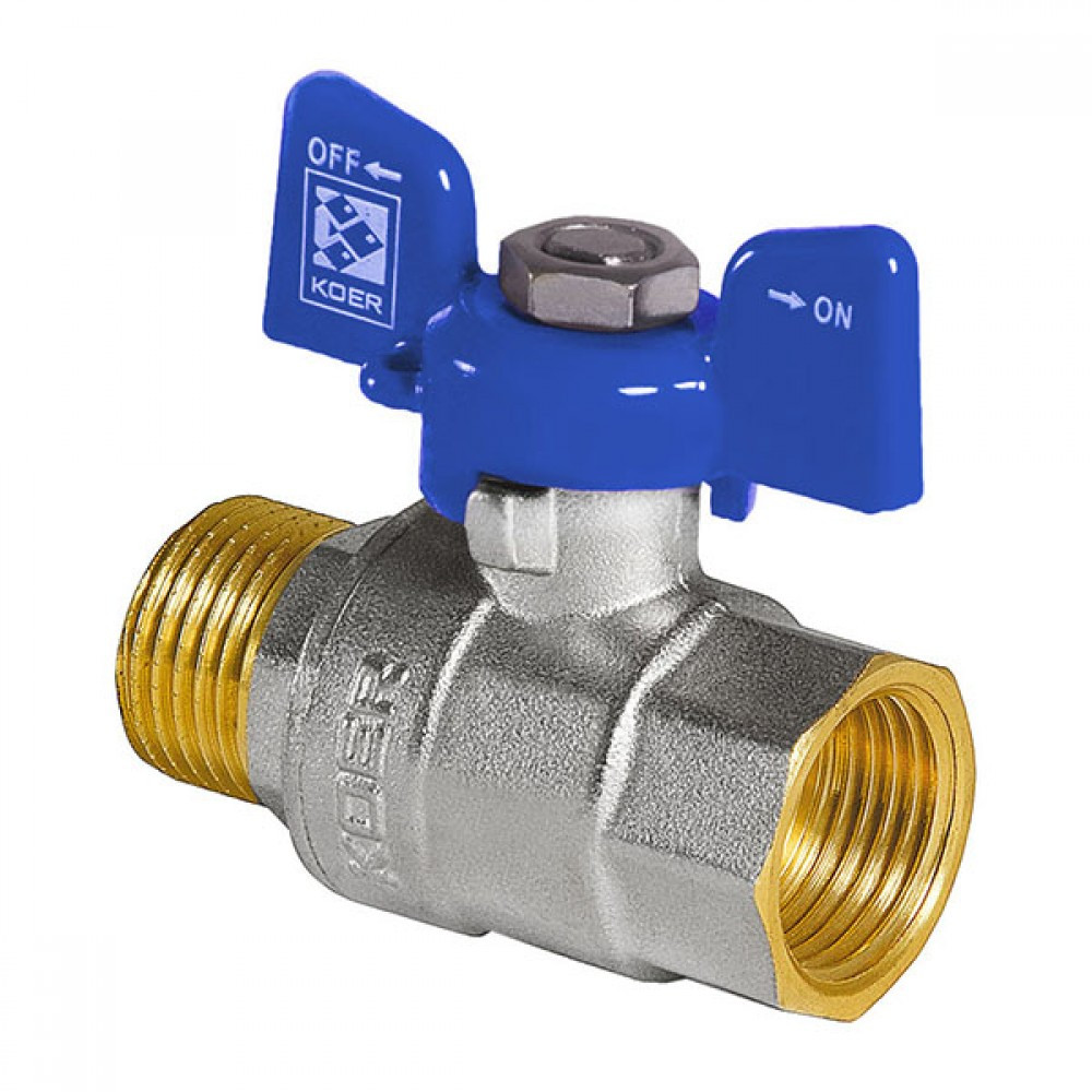 Кран 1/2 ГШБ Koer Blue DN 15 PN 40