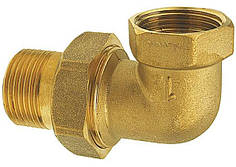 Згін-американка 1 1/4" кутова латунь