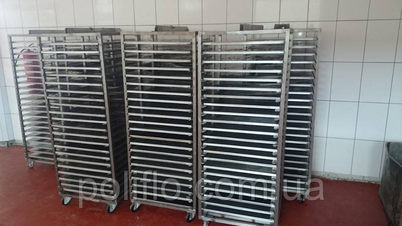 Коптильна рама П-подібна з нержавіючої сталі AISI 304 для коптильних камер