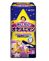 Трусики ночные Moony L 30 шт. 9-14 кг для вн. рынка Японии; Пол - Для девочки
