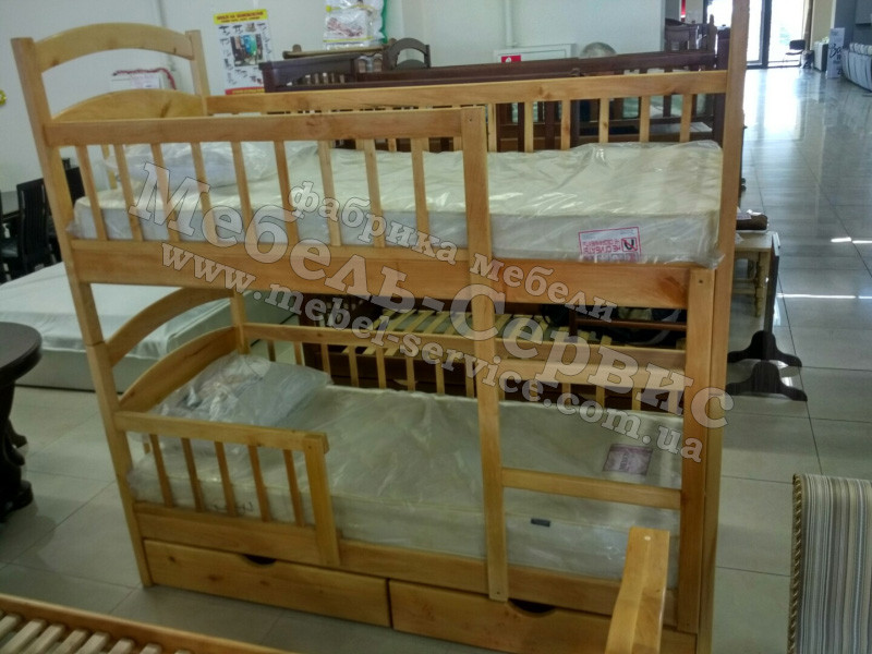 Двухъярусная кровать Карина Люкс с нижними бортиками - фото 4 - id-p911832634