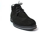 Нубукові зимові чоловічі чорні черевики великих розмірів Rosso Avangard BS Bonmarito Rhombus Black Nub, фото 3