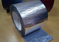 Кровільна стрічка примикання 75 мм (10 м) алюміній + бутилкаучук (колір алюміній).