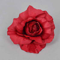 Головка троянди 10 см бордова Квіти штучні