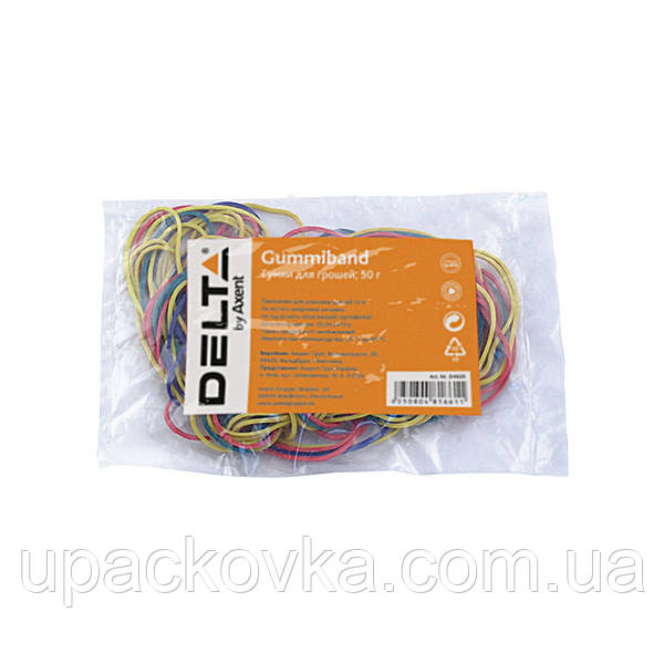 Гумки для грошей Delta D4620, 50 г, кольорові