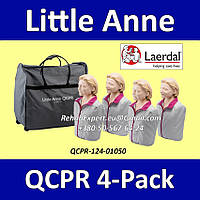 Комплект Манекенів імітатор пацієнта Laerdal Little Anne QCPR 4-Pack Training Manikin (124-01050) 4 шт.