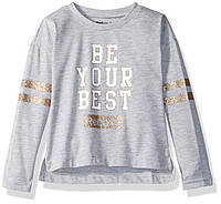 Кофта для девочки Reebok Girls' Sporty Long Sleeve Glitter Striped T-Shirt, 2 года!