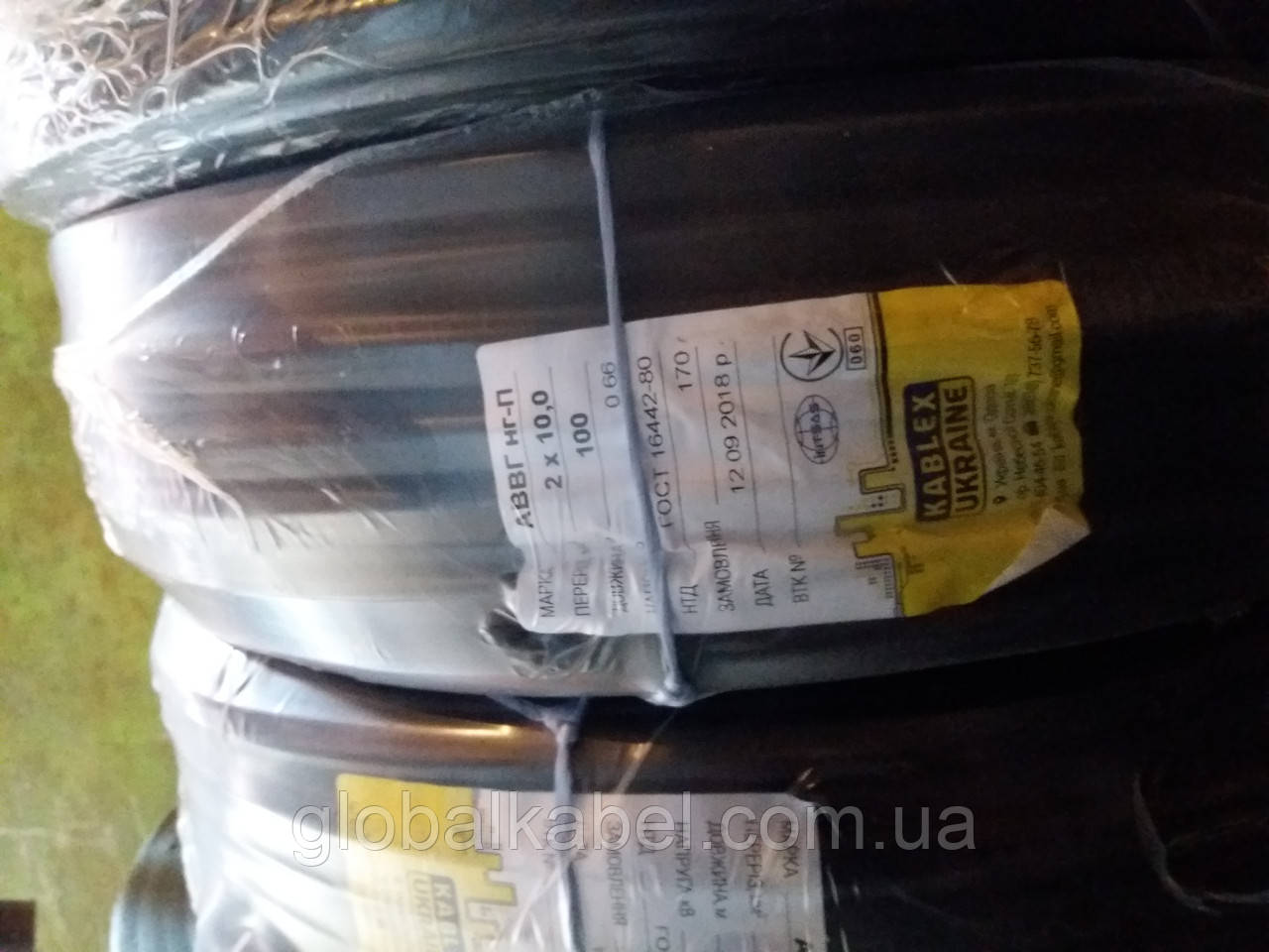 Кабель силовий .АВВГ 2х10.0. Одеса Каблекс. Продаж кратний 5 метрів., фото 1