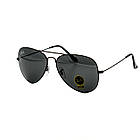 Окуляри Ray Ban Aviator Carbon чорні, фото 3