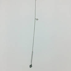 Срібний браслет на ногу.  Безкаменка