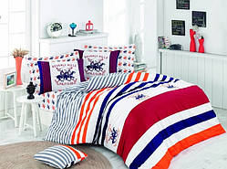 Постільна білизна Beverly Hills Polo Club ранфорс BHPC 009 Red євро