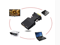 Конвертер Onten M7557 HDMI to VGA + Audio + живлення адаптер перехідник, фото 7