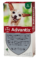 Bayer Advantix капли от блох и клещей для собак до 4 кг