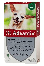 Advantix Bayer краплі від бліх та кліщів для собак до 4 кг