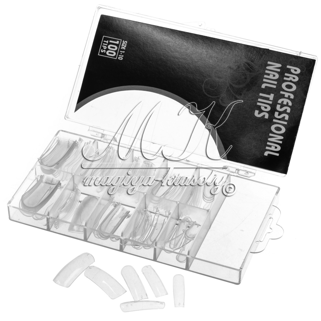 Верхня форма для нарощування полігелем, типсу, 100 шт./пач.