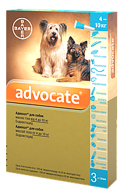 Advocate Bayer краплі від бліх та кліщів для собак 4-10 кг (1шт)