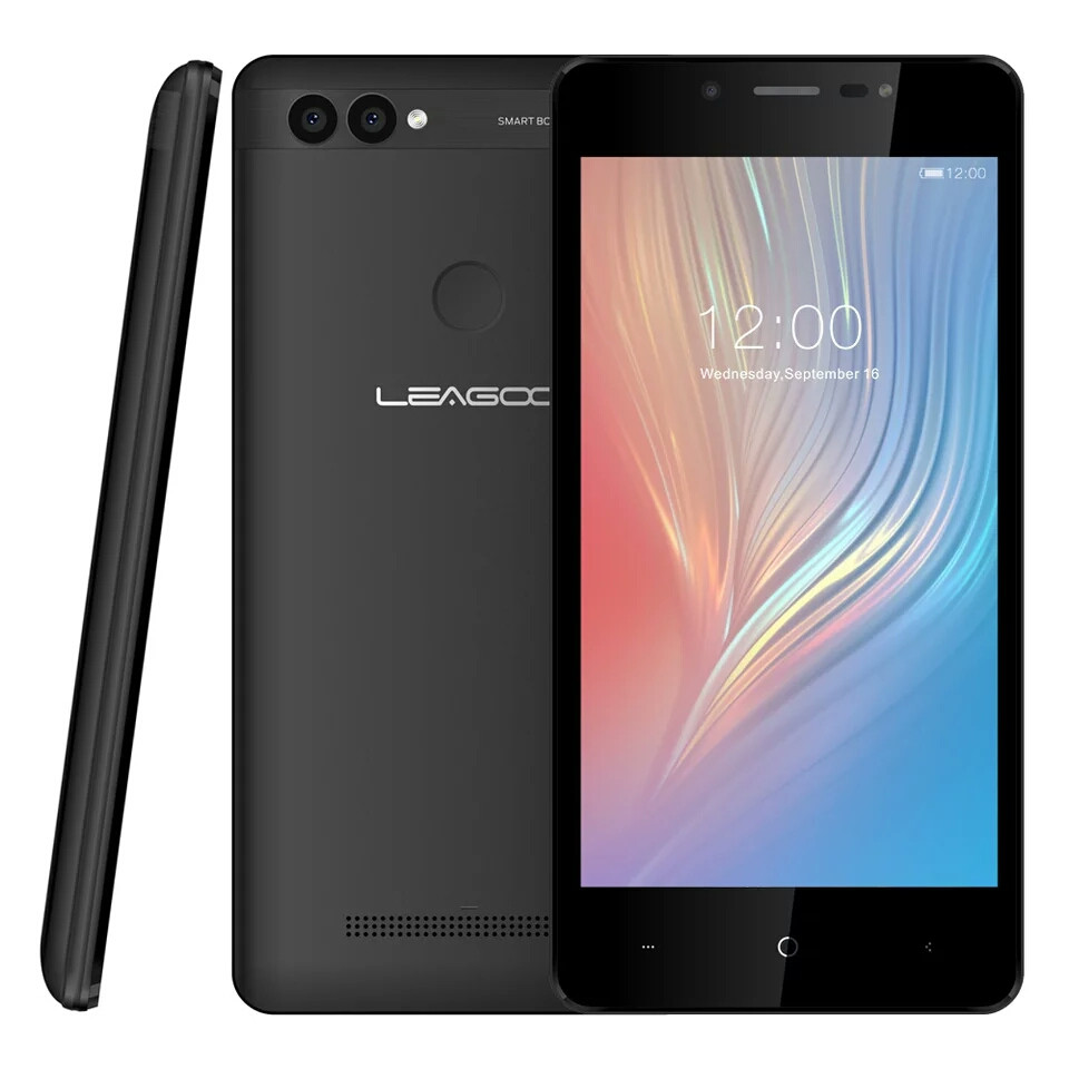 Смартфон Leago Power 2 Black And 8.1, 5" 2/16Gb 3200mAh + чохол