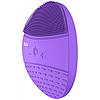 Вібруюча силіконова водостійка щітка BlingBelle Purple для чищення шкіри особи з бездротовою зарядкою, фото 2