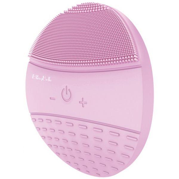 Вібруюча силіконова водостійка щітка BlingBelle Pink для чищення шкіри особи з бездротовою зарядкою рожева
