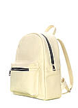 Рюкзак жіночий шкіряний POOLPARTY Xs жовтий, фото 2