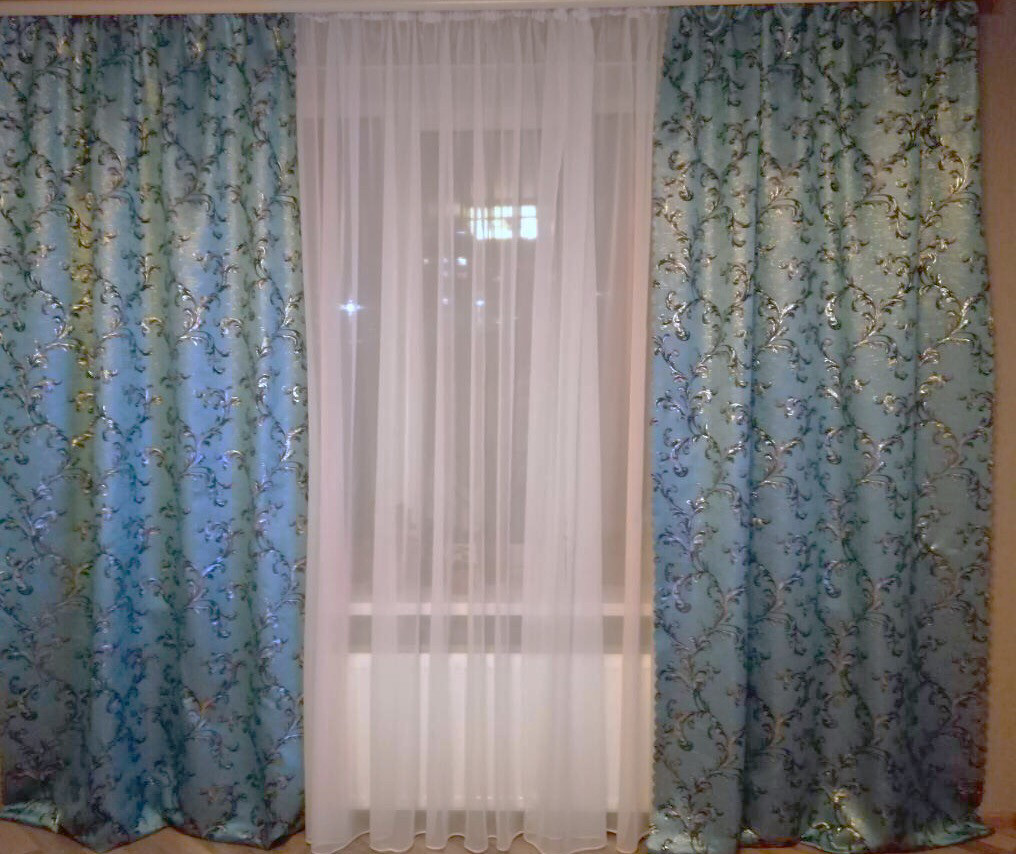 Шторний комплект жакард із люрексом Еліф