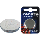 Батарейка літієва RENATA CR2450N, 3V, 540 mAh (Li/MnO2), фото 3