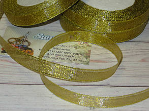Стрічка парча, колір — золото, 20 мм (22метра)
