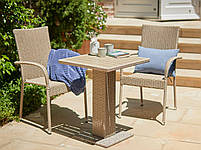 Комплект плетених меблів для саду і дачі натура (2 крісла і столик на ніжці), hotdeal, фото 2