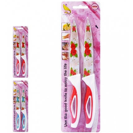 Ножі кухонні квітковий 2штуки в наборі R83850, фото 1