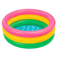Дитячий надувний басейн Intexдля малюків круглий. Дитячий надувний басейн з надувним дном