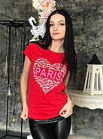 Футболка жіноча Love Paris red розмір S