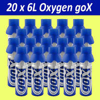 20 x Балончиків Кисню - GoX - 6 Liters Pure Canned Oxygen Spray 6 л Кисню