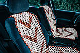 Комплект  дерев’яних масажних накидок на автокрісло 2шт, фото 2